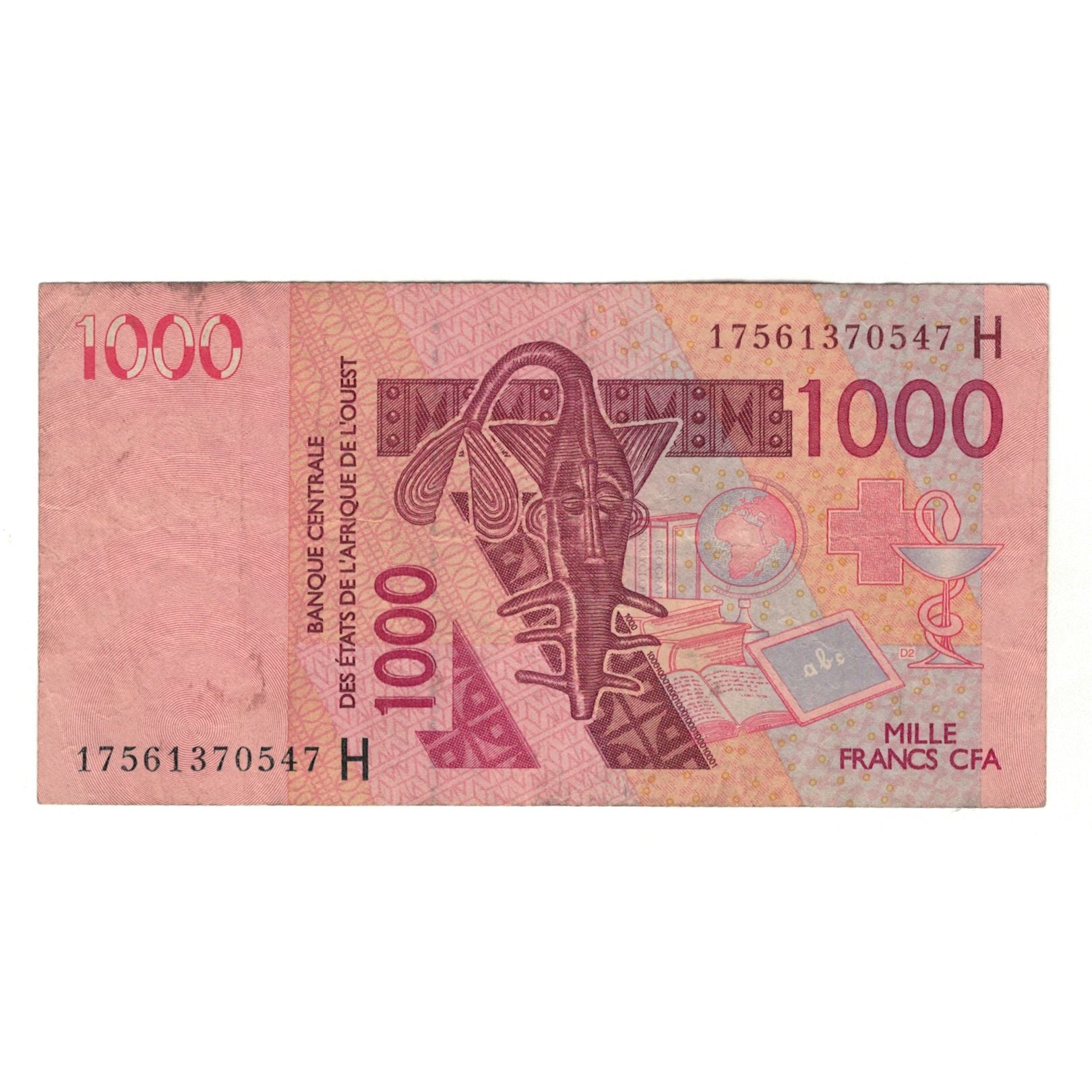 Banknote, West African States, 1000 Francs, 2003, VF(30-35)