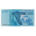 Banknote, West African States, 2000 Francs, 2003, AU(55-58)
