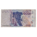 Nota, Estados da África Ocidental, 10,000 Francs, 2003, VF(30-35)
