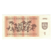 Banknote, Lithuania, 1 (Talonas), 1992, 1992, KM:39, AU(55-58)