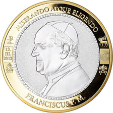 Vaticano, medaglia, Le Pape François, Religions & beliefs, 2013, FDC, Rame
