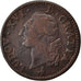 FRANCE, Sol ou sou, Sol, 1791, Paris, KM #578.1, EF(40-45), Copper, Gadoury...