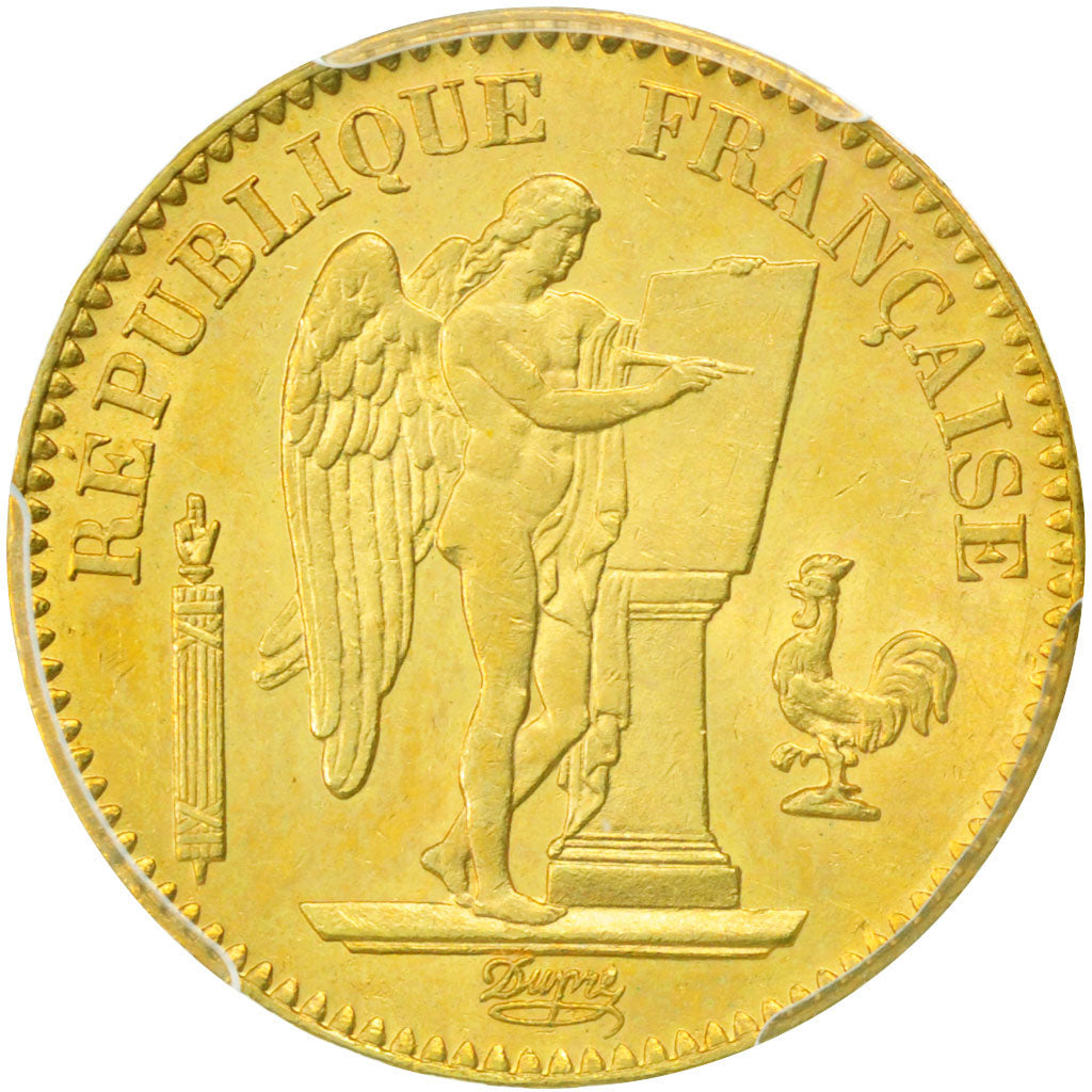 IIIème République, 20 Francs or Génie, PCGS MS62
