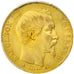 Second Empire, 20 Francs Napoléon III tête nue, PCGS AU58