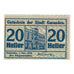 Billete, Austria, Gmunden O.Ö. Stadt, 20 Heller, texte 1, 1920, 1920-01-03