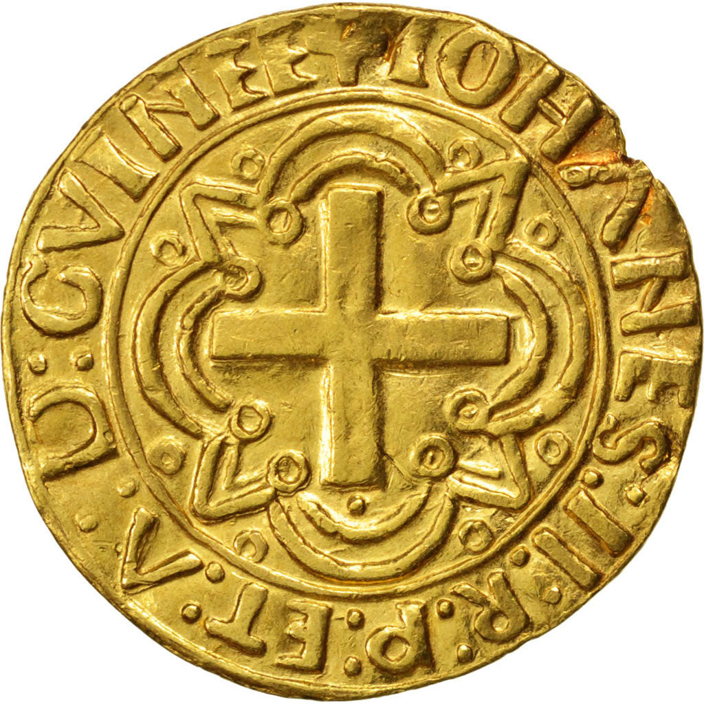 Portugal, Cruzado, Lisbon, AU(50-53), Gold, 3.50