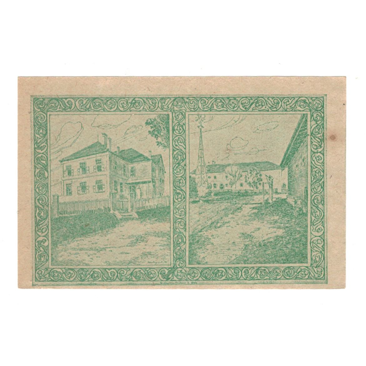 Banconote, Austria, Holzhausen O.Ö. Gemeinde, 20 Heller, Batiment, 1920