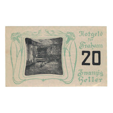 Banknote, Austria, Fraham O.Ö. Gemeinde, 20 Heller, Texte, 1920, 1920-05-15