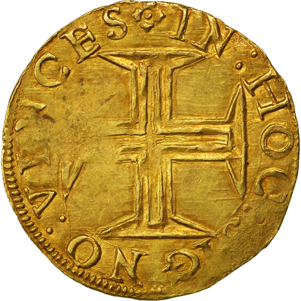 Coin, Portugal, Cruzado, Lisbon, EF(40-45), Gold
