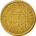 Portogallo, Pedro II, 1000 Reis, Quartinho, 1200 Reis, 1691, BB+, Oro, KM:155