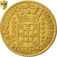 Monnaie, Brésil, Joao V, 2000 Reis, 1715, Lisbonne, PCGS, AU50, TTB+, Or