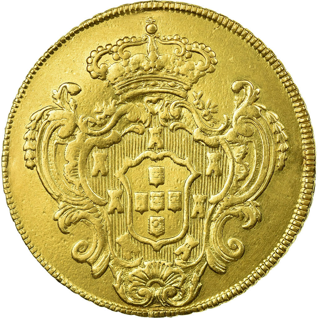 Moneda, Brasil, Maria I and Pedro III, 6400 Reis, 1783, Rio de Janeiro, MBC+