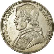 Munten, Italiaanse staten, PAPAL STATES, Pius IX, Scudo, 1853, Roma, ZF+