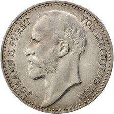 LIECHTENSTEIN, Krone, 1904, KM #2, AU(55-58), Silver, 23, 5.03