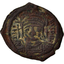 Coin, Justin II, Half Follis, Thessalonica, VF(30-35), Copper, Sear:365