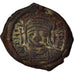 Coin, Justin II, Half Follis, Thessalonica, VF(30-35), Copper, Sear:365