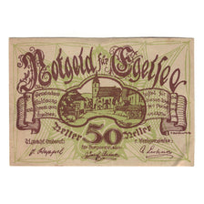 Banknote, Austria, Egelsee N.Ö. Dorfgemeinde, 50 Heller, Texte, 1920