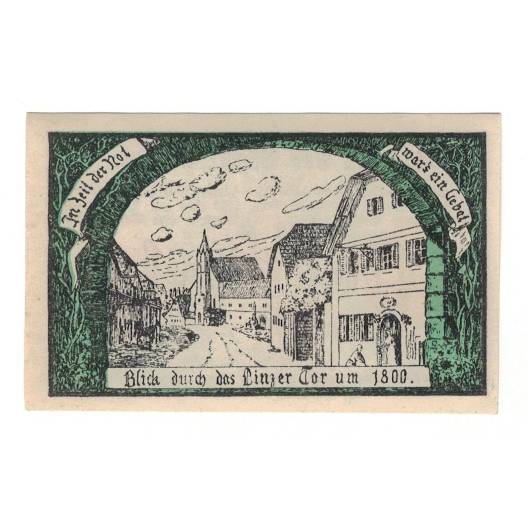 Banknote, Austria, Eferding O.Ö. Stadtgemeinde, 10 Heller, rue, 1919