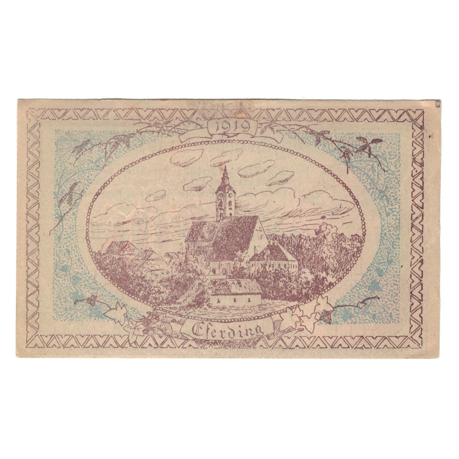 Banknote, Austria, Eferding O.Ö. Stadtgemeinde, 20 Heller, village 1, 1919