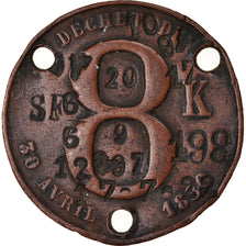 Francja, Medal, Plaque Fiscale, Appareils à Vapeur, 1830, EF(40-45), Bronze