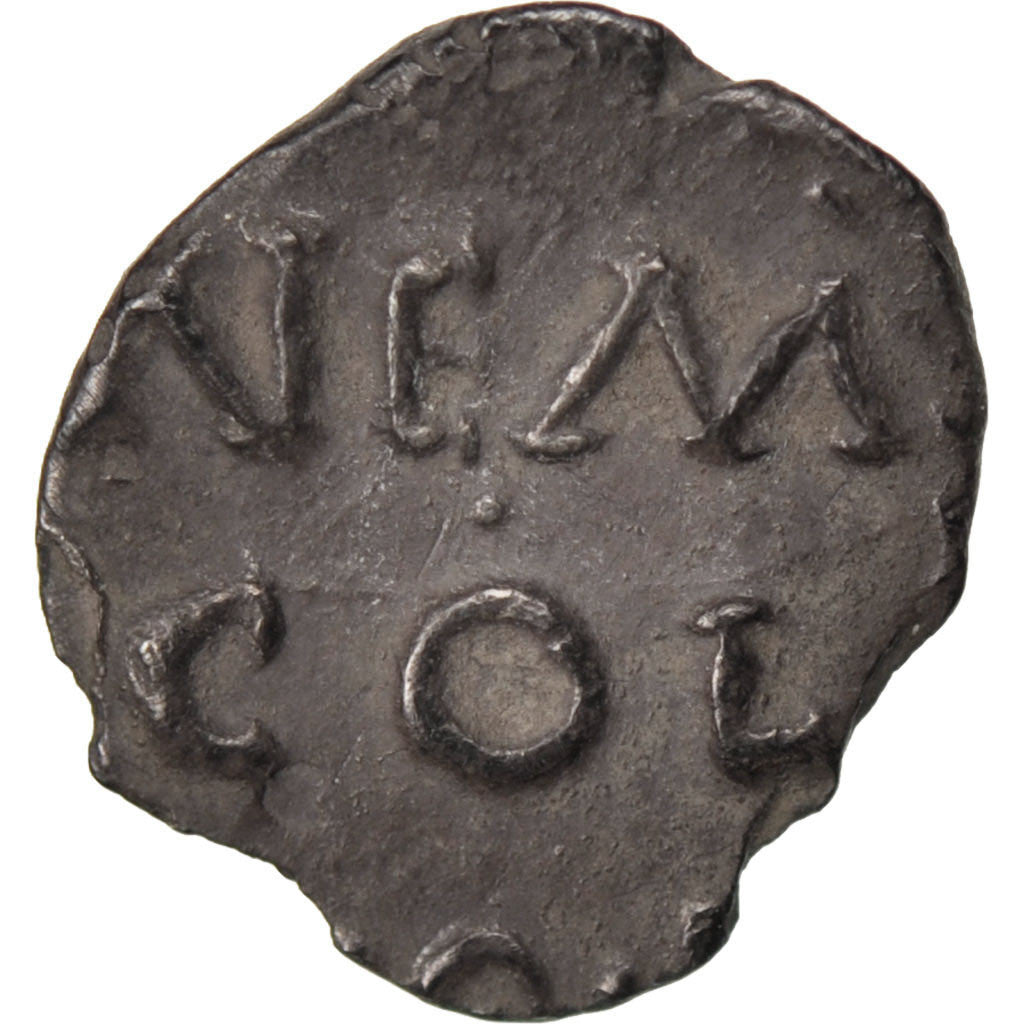 Nemausus, Obol, EF(40-45), Silver, Latour #2718, 0.33