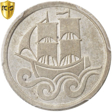 Moneda, DANZIG, 1/2 Gulden, 1923, PCGS, AU58, EBC, Plata, KM:144, graded
