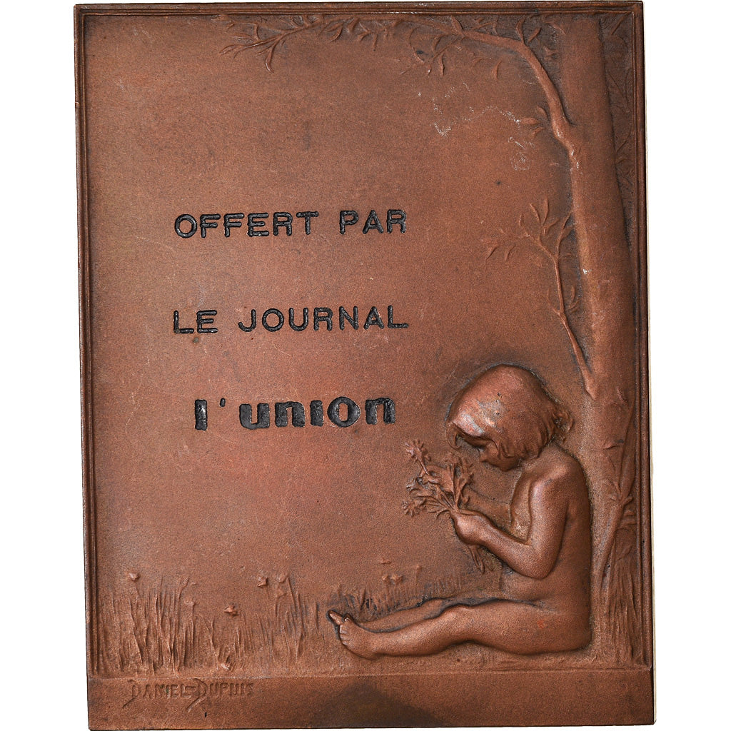 France, Medal, Horticulture, Offert par le Journal l'Union, 1899, Dupuis.D