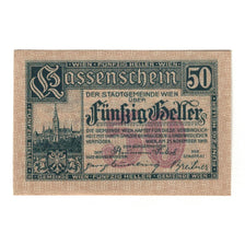 Banknote, Austria, Wien N.Ö. Stadtgemeinde, 50 Heller, texte 1, 1919