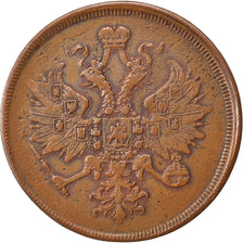 Russia, Alexander II, 3 Kopeks, 1864, Ekaterinbourg, BB, Rame, KM:5a.1