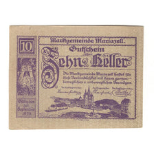 Billete, Austria, Mariazell Stmk. Marktgemeinde, 10 Heller, paysage, 1920