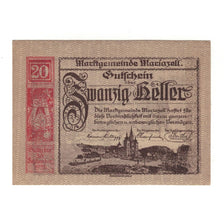 Billete, Austria, Mariazell Stmk. Marktgemeinde, 20 Heller, personnage, 1920