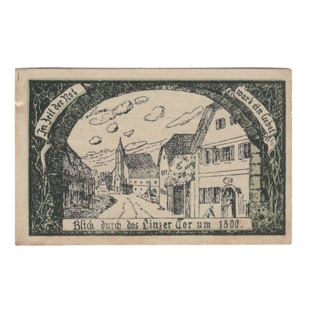 Banknote, Austria, Eferding O.Ö. Stadtgemeinde, 10 Heller, rue, 1919