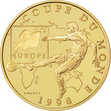 Coin, France, Coupe du Monde, 100 Francs, 1998, MS(65-70), Gold, KM:1171