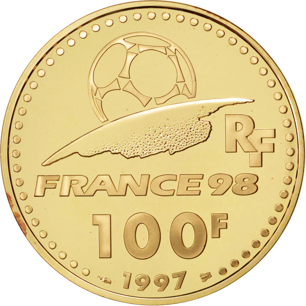 Coin, France, 100 Francs, 1997, MS(65-70), Gold, KM:1168