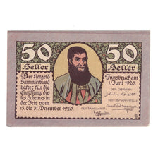 Nota, Áustria, Innsbruck Tirol Prv. Notgeld Sammlerbund Innsbruck, 50 Heller