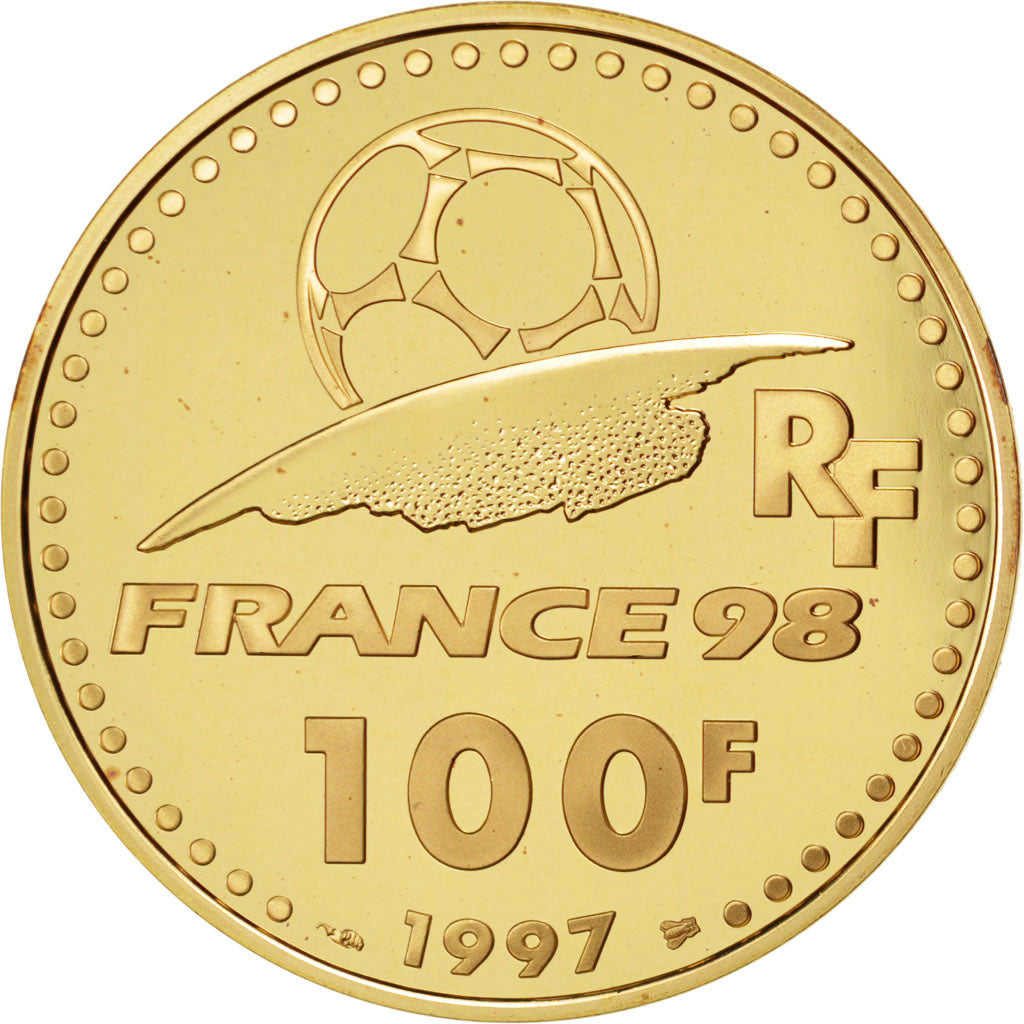 Coin, France, 100 Francs, 1997, MS(65-70), Gold, KM:1173