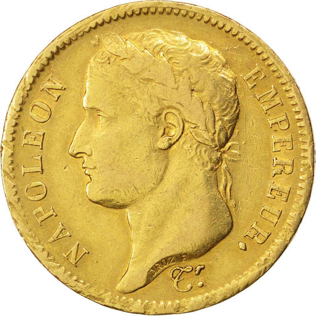 Premier Empire, 40 Francs or au revers Empire, Variété