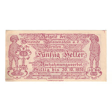 Billete, Austria, Weissenstein an der Drau Kärnten Gemeinde, 50 Heller, Blason