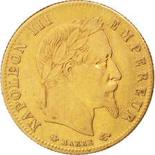 FRANCE, Napoléon III, 5 Francs, 1867, Paris, KM #803.1, EF(40-45), Gold, Gadoury