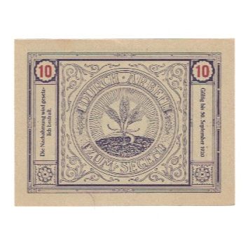 Billet, Autriche, Bischofstetten N.Ö. Gemeinde, 10 Heller, valeur faciale