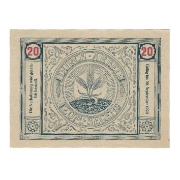 Billet, Autriche, Bischofstetten N.Ö. Gemeinde, 20 Heller, valeur faciale