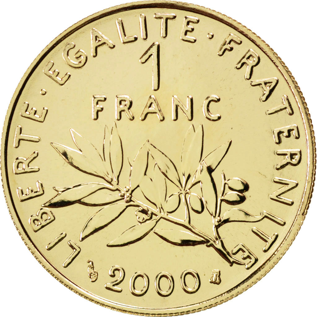 Vème République, 1 Franc Semeuse Or 2000