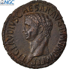 Claudius, As, Roma, graded, NGC, AU, 2048214-016, SPL-, Bronzo, RIC:113