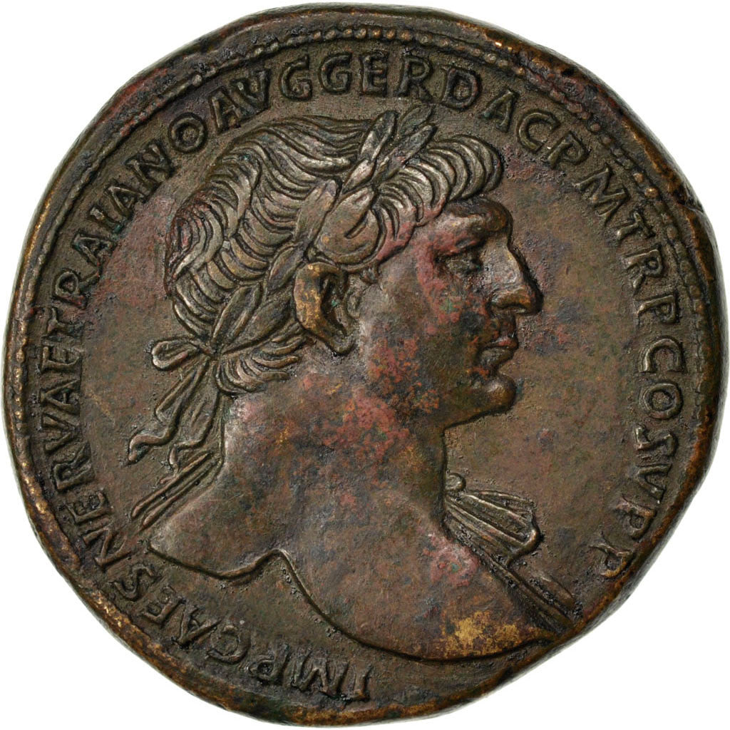 Trajan, Sestertius, Roma, SPL-, Bronzo, RIC:515