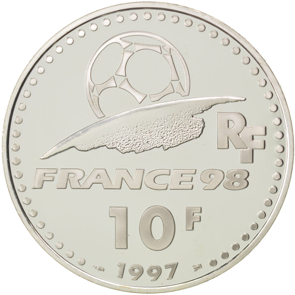 FRANCE, 10 Francs, 1997, KM #1164, MS(65-70), Silver, 22.20