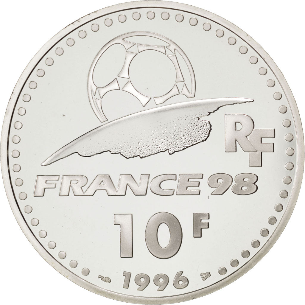 FRANCE, 10 Francs, 1996, KM #1166, MS(65-70), Silver, 22.20