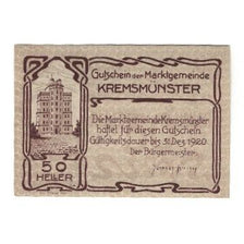 Geldschein, Österreich, Kremsmünster O.Ö. Marktgemeinde, 50 Heller, cochon