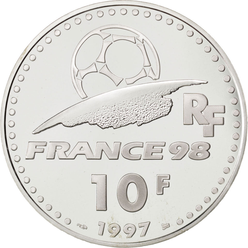Francia, 10 Francs, 1997, FDC, Argento, KM:1165