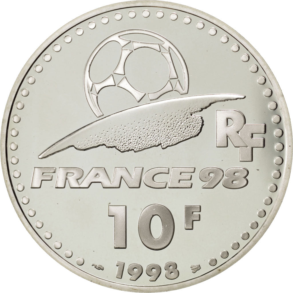 FRANCE, 10 Francs, 1998, KM #1167, MS(65-70), Silver, 22.20