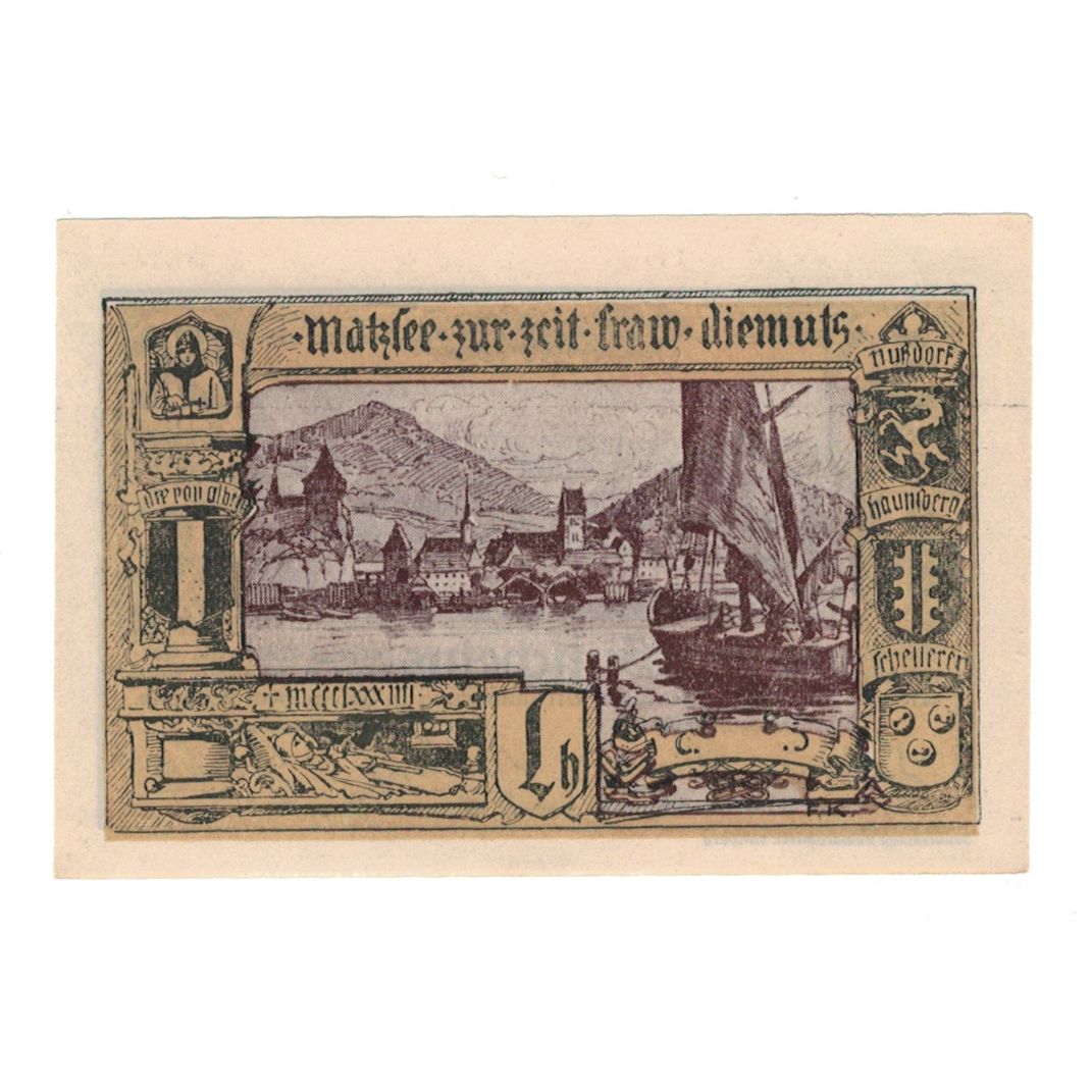 Billet, Autriche, Mattsee bei Salzburg Sbg. Gemeinde, 50 Heller, port 1, 1920